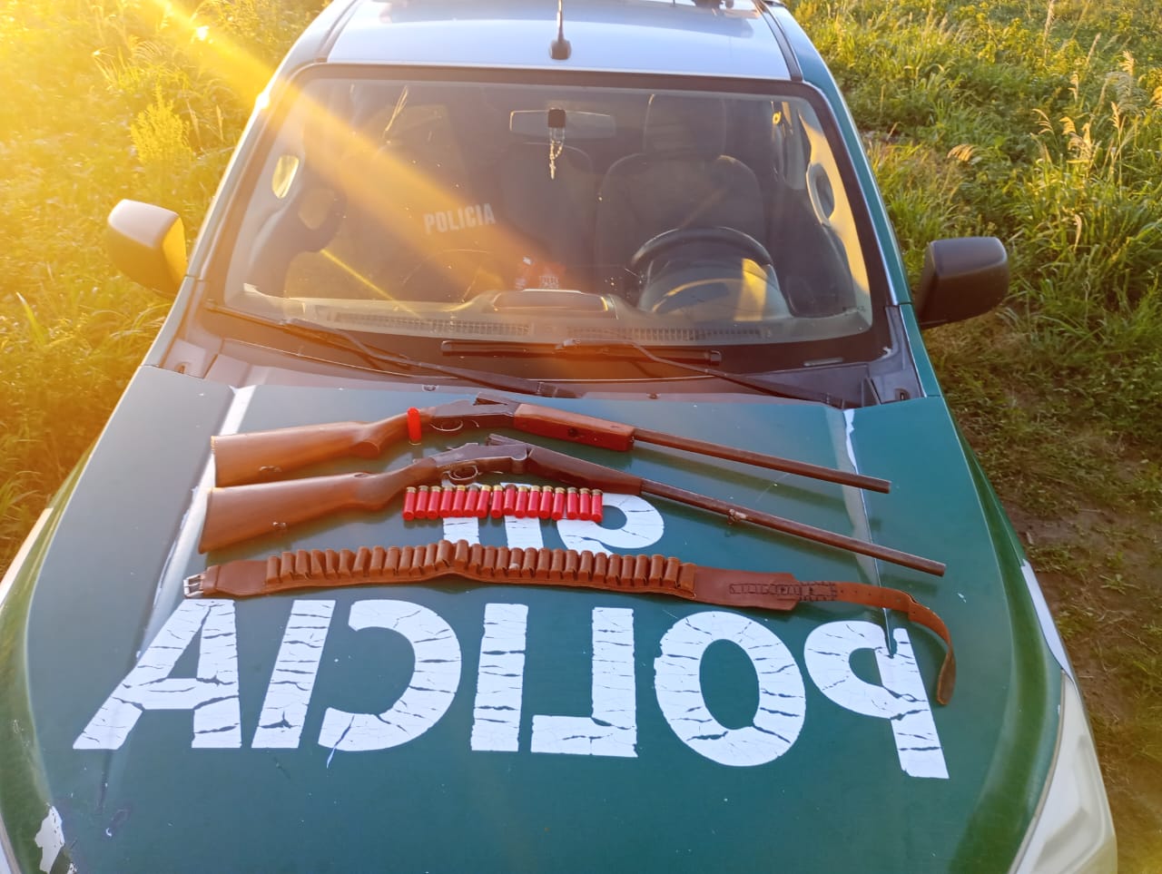 La Guardia Rural “Los Pumas” de Puesto Fijo Florencia, secuestró dos armas de fuego carente de documentación.