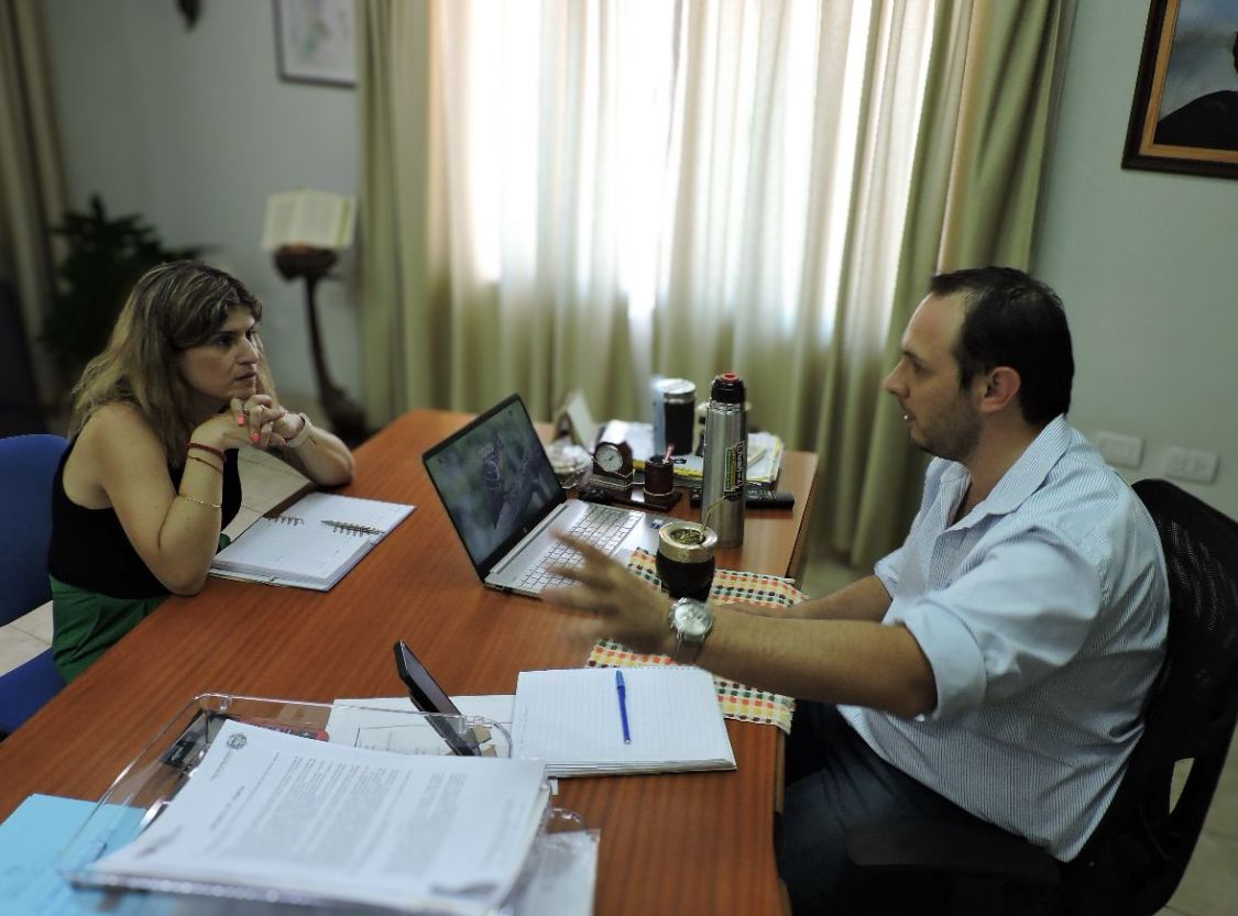 Mancini se reunió con el intendente Marega