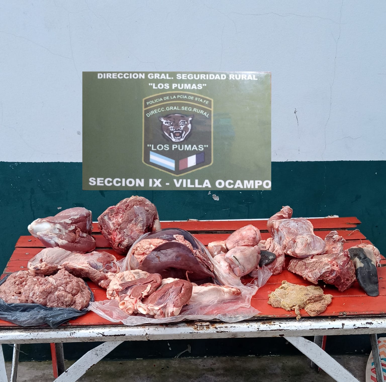 La Guardia Rural “Los Pumas” de Villa Ocampo esclarecieron un hecho de Abigeato.