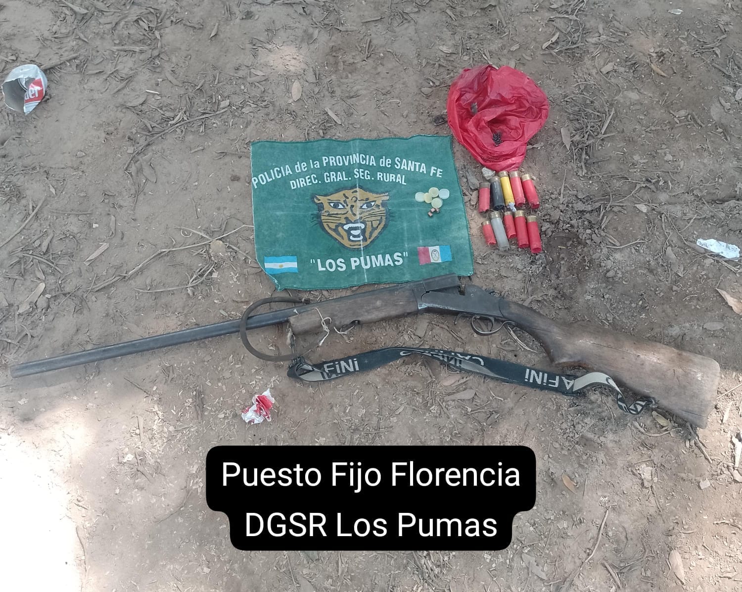 LOS PUMAS de Puesto Fijo Florencia imputó a un masculino por TENENCIA INDEBIDA DE ARMA DE FUEGO DE USO CIVIL.