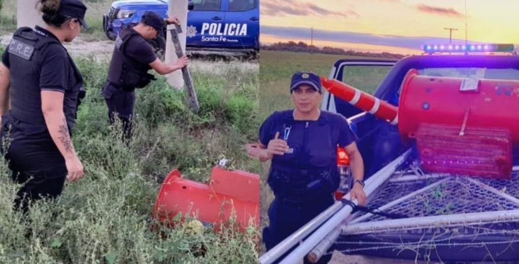 El Comando radioeléctrico desbarató el robo de material al gasoducto de la ciudad norteña.