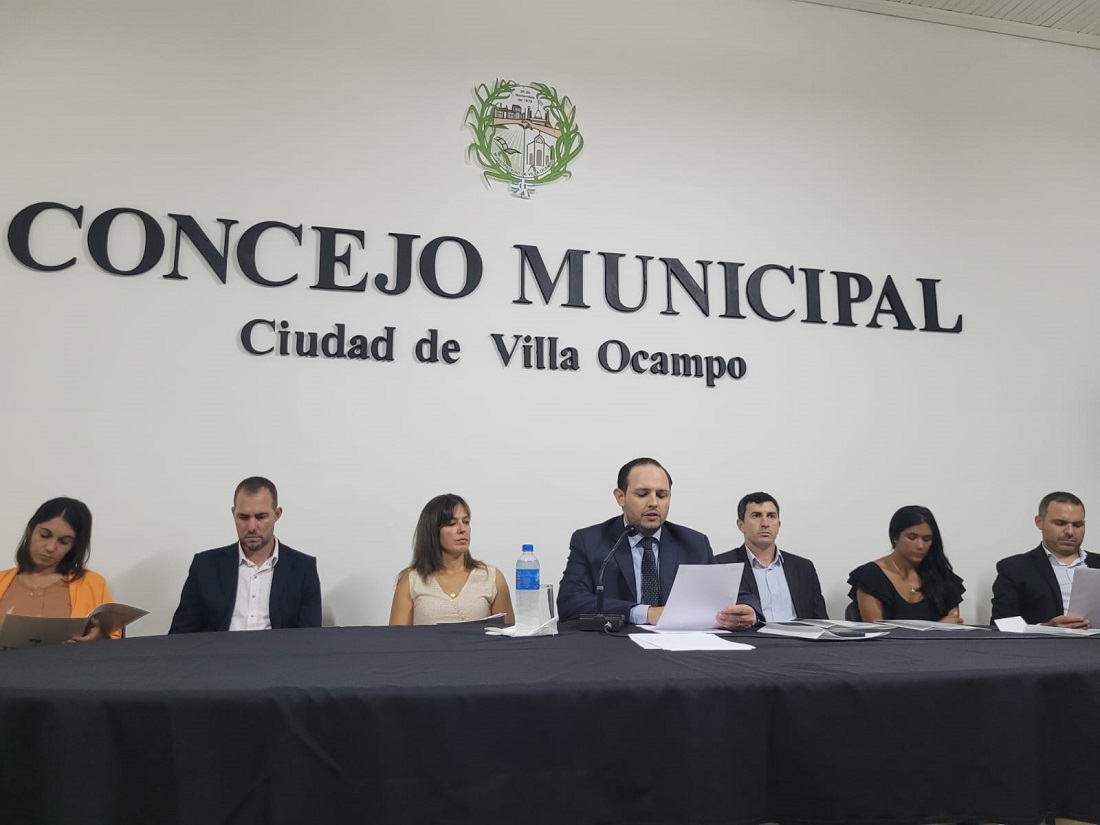 MENSAJE DEL INTENDENTE EN LA APERTURA DE SESIONES ORDINARIAS DEL CONCEJO MUNICIPAL DE VILLA OCAMPO