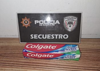 VILLA OCAMPO: MASCULINO SE LLEVO DE UN SUPERMECADO UNA PASTA DENTAL SIN PAGAR