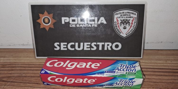 VILLA OCAMPO: MASCULINO SE LLEVO DE UN SUPERMECADO UNA PASTA DENTAL SIN PAGAR