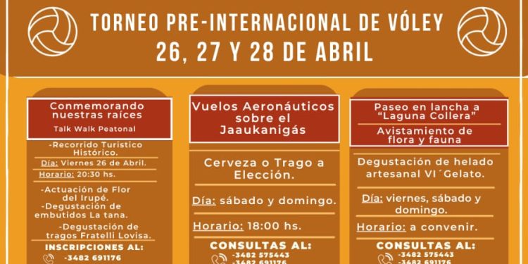 VILLA OCAMPO: PROPUESTAS TURÍSTICAS EN EL CORAZÓN DEL JAAUKANIGÁS PARA EL FIN DE SEMANA DEL PRE INTERNACIONAL DE VOLEY