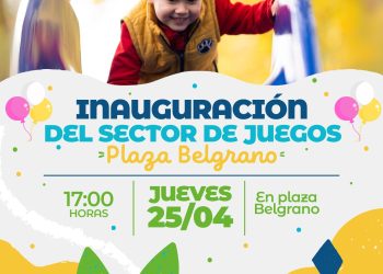 VILLA OCAMPO:INAUGURAMOS LOS NUEVOS JUEGOS EN PLAZA BELGRANO