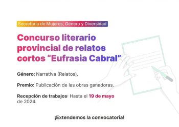 VILLA OCAMPO: CONCURSO LITERARIO PROVINCIAL DE RELATOS CORTOS “EUFRASIA CABRAL”