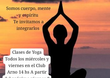VILLA OCAMPO: CLASES DE YOGA PARA ADOLESCENTES Y JÓVENES EN EL COMPLEJO ARNO