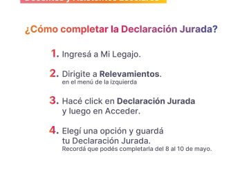 Cómo se carga la Declaración Jurada de Prestación de Servicios