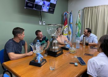 VILLA OCAMPO: EL INTENDENTE RECIBIÓ A LOS CAMPEONES MUNDIALES DE LA 47° FIESTA NACIONAL DEL SURUBÍ