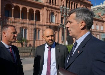 Gestiones de Enrico, Puccini y Olivares para que Nación continúe obras en la provincia