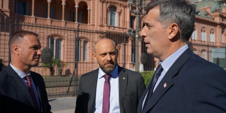 Gestiones de Enrico, Puccini y Olivares para que Nación continúe obras en la provincia