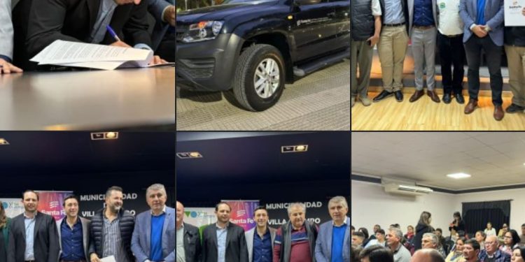 VILLA OCAMPO: FIRMA DE CONVENIOS Y ENTREGA DE CERTIFICADOS POR EL GOBIERNO DE LA PROVINCIA