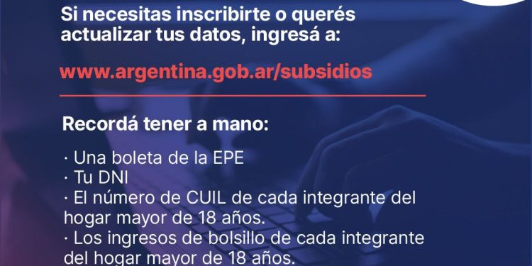 La EPE informa que está vigente el Plan de recategorización de usuarios residenciales de energía eléctrica