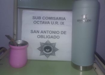 SAN ANTONIO: SE LLEVO EL MATE , LA BOMBILLA Y EL TERMO.