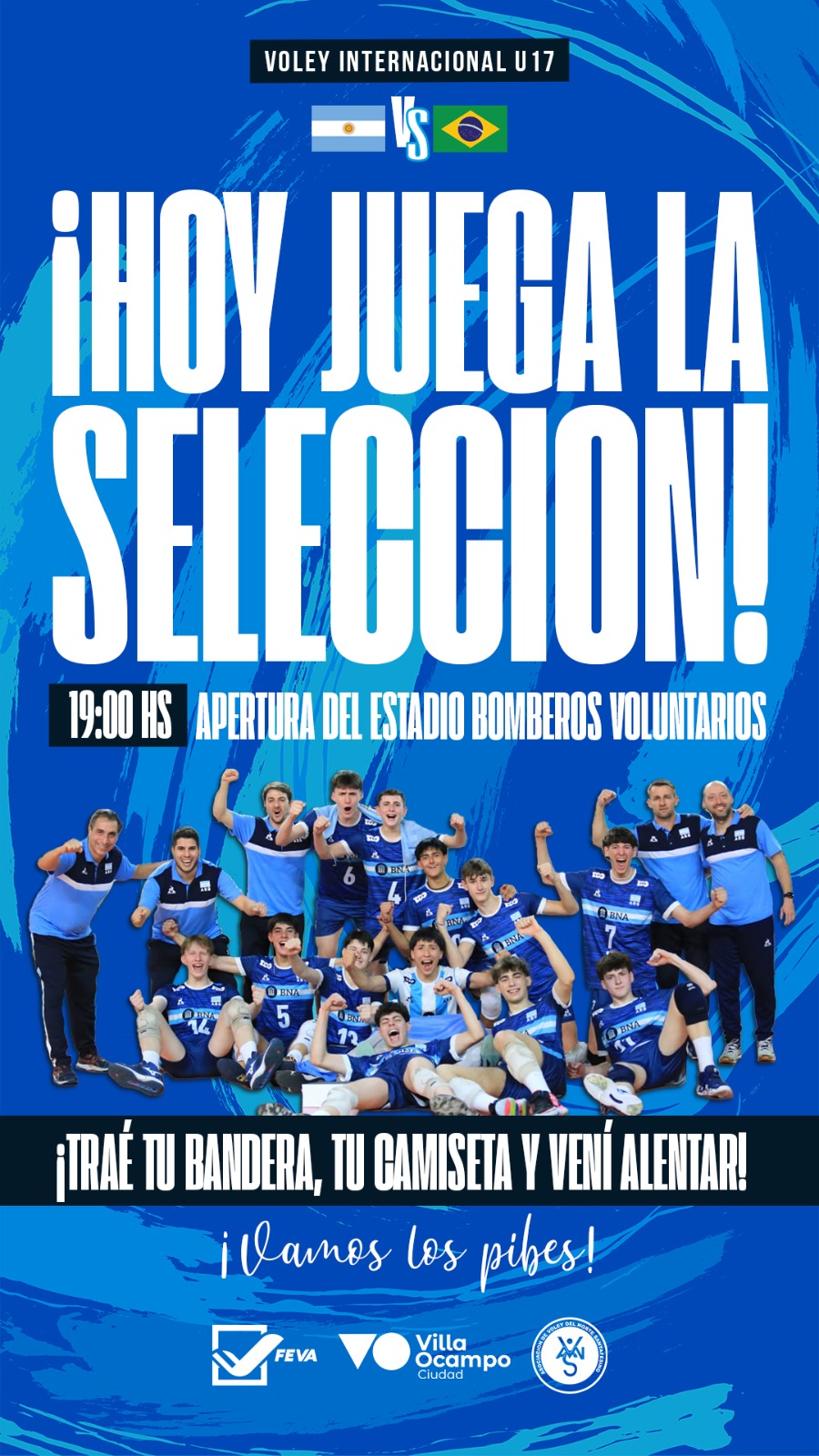 ACTO INAUGURAL DE LOS PARTIDOS DE LAS SELECCIONES DE ARGENTINA Y BRASIL U17 DE VOLEY