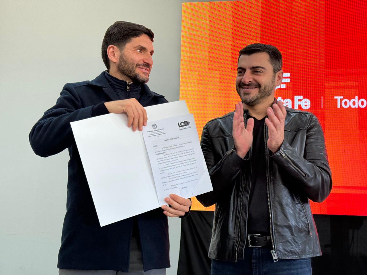 Pullaro visitó localidades de los departamentos Caseros y General López