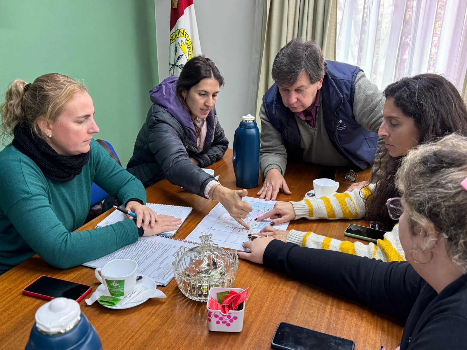 VILLA OCAMPO: REUNIÓN JUNTO A MIEMBROS DEL MINISTERIO PROVINCIAL DE AMBIENTE Y CAMBIO CLIMÁTICO