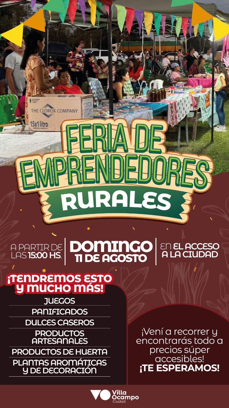 VILLA OCAMPO: NUEVA EDICIÓN DE LA FERIA DE EMPRENDEDORES RURALES
