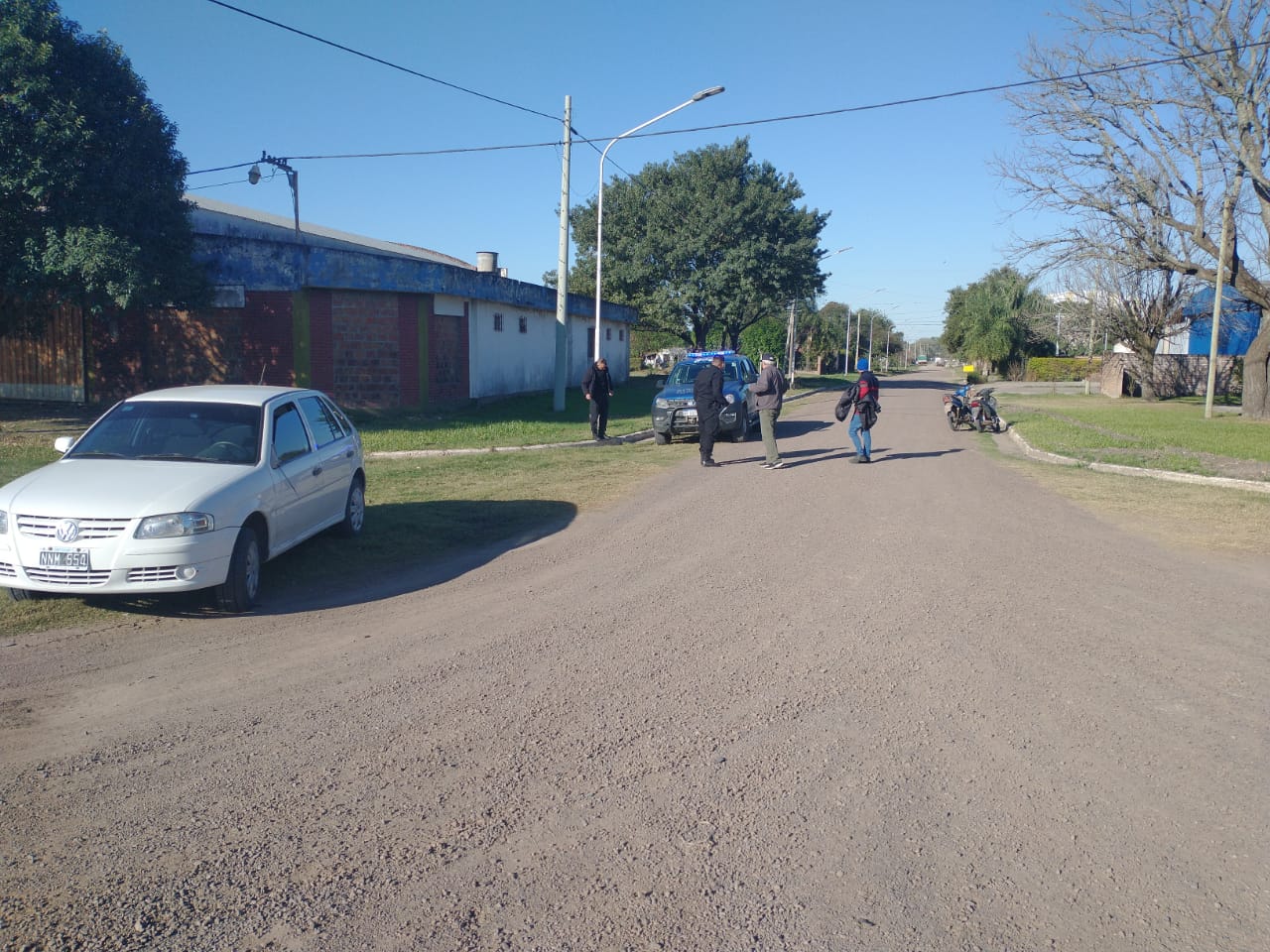 FLORENCIA: Accidente en ruta Nacional 11, entre un automóvil y una moto.