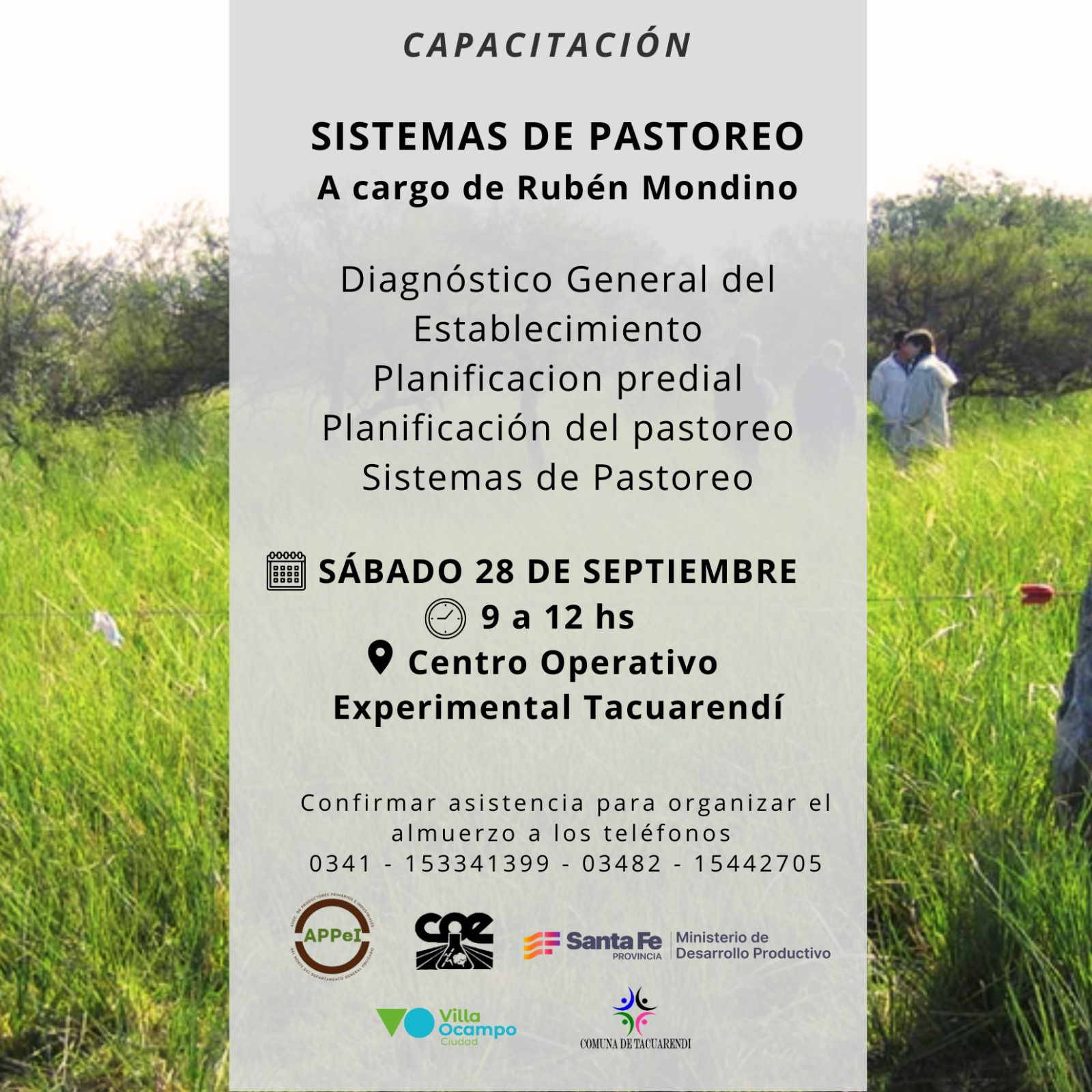 Capacitación sobre Sistemas de Pastoreo en el COET