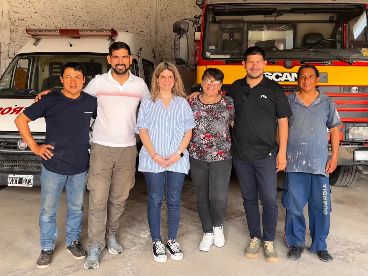 MANCINI: “CON IVÁN SÁNCHEZ, VISITAMOS EL CUARTEL DE BOMBEROS VOLUNTARIOS LAS TOSCAS”