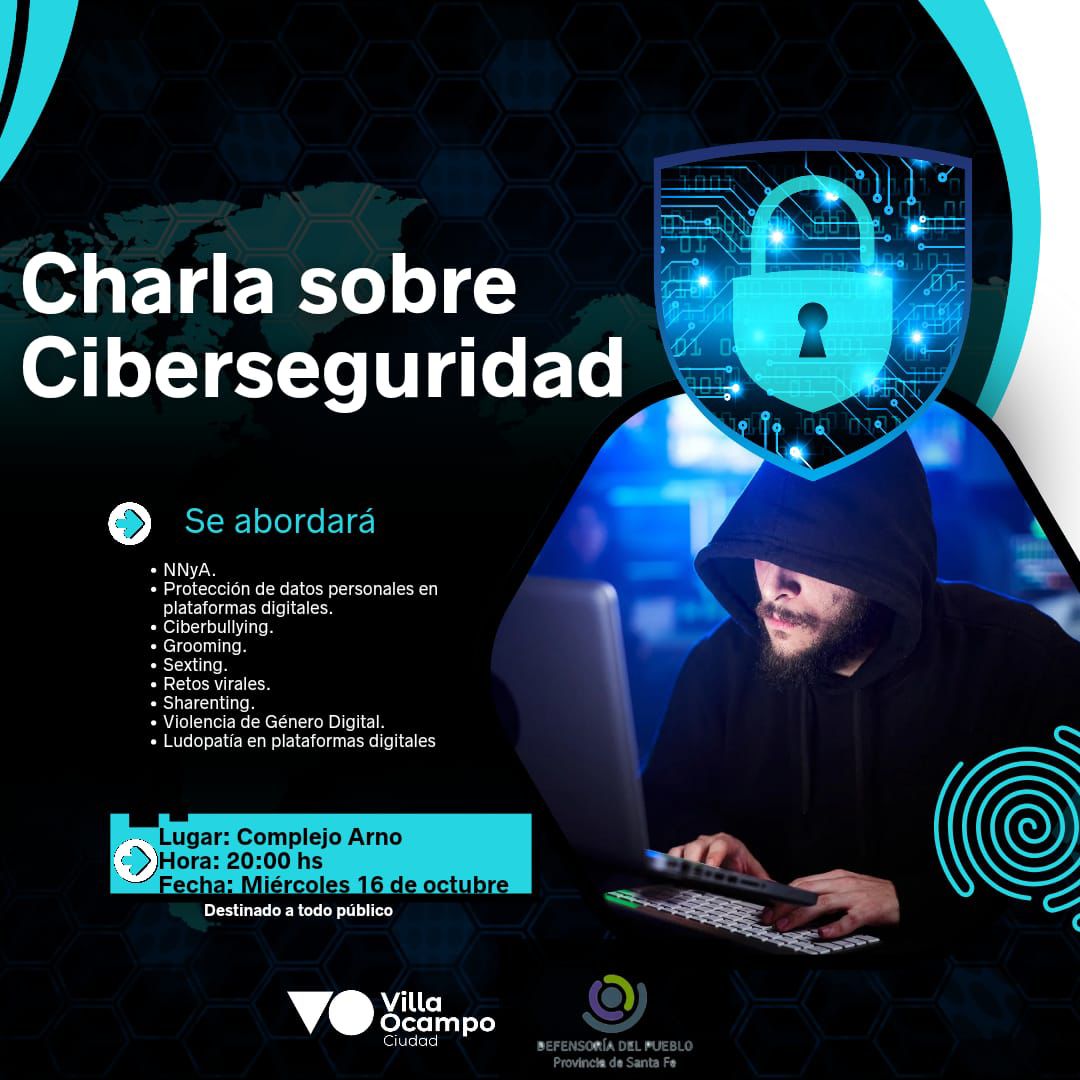 Charla sobre Ciberseguridad en Villa Ocampo