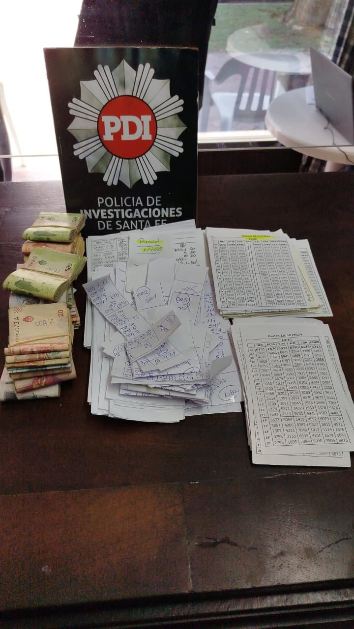 Contra el juego clandestino: allanamientos positivos en Cañada de Gómez por una denuncia de Lotería de Santa Fe
