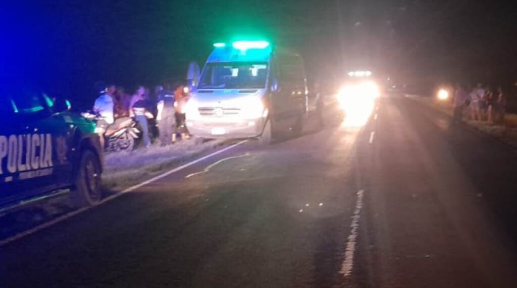 Villa Ocampo: Choque de Motos en la ruta nacional 11