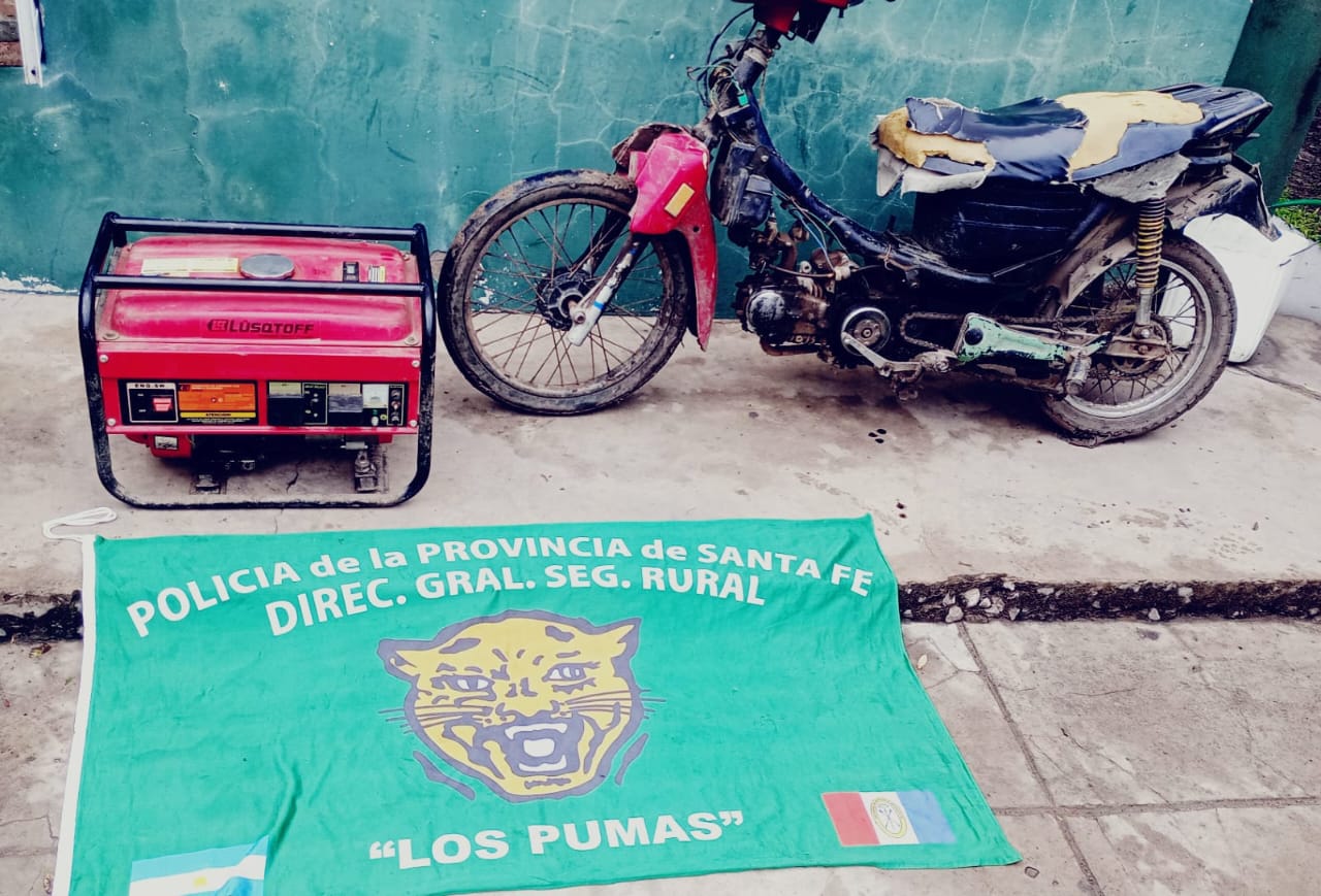 “LOS Pumas” de la Seccion Nº9 Villa Ocampo, esclarecen un hecho de HURTO.