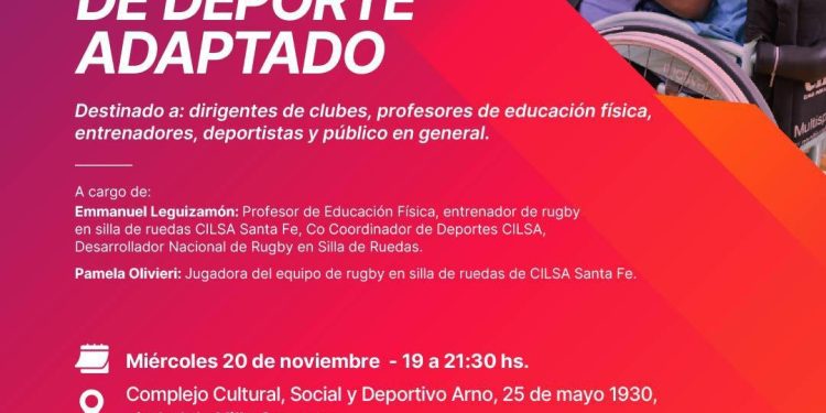 Hoy: VILLA OCAMPO SERÁ SEDE DE UNA JORNADA DE DEPORTE ADAPTADO PARA FOMENTAR LA INCLUSIÓN Y EL DEPORTE ACCESIBLE