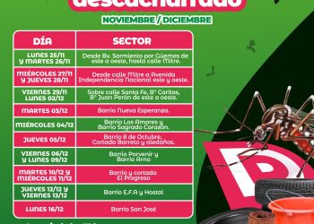 VILLA OCAMPO: OBJETIVO DENGUE: CONTINÚAN EL OPERATIVO DE DESCACHARRADO DE NOVIEMBRE Y DICIEMBRE