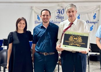 VILLA OCAMPO BRINDÓ POR LOS 40 AÑOS DE SU BANDA DE MÚSICA EN UN ALMUERZO CONMEMORATIVO