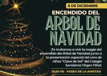 VILLA OCAMPO SE ILUMINA CON EL ENCENDIDO DEL ÁRBOL DE NAVIDAD