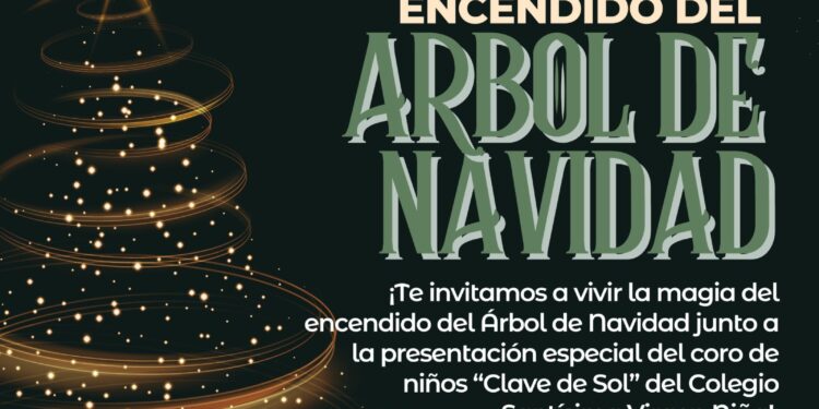 VILLA OCAMPO SE ILUMINA CON EL ENCENDIDO DEL ÁRBOL DE NAVIDAD