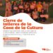 HOY: CIERRE DE TALLERES DE LA CASA DE LA CULTURA