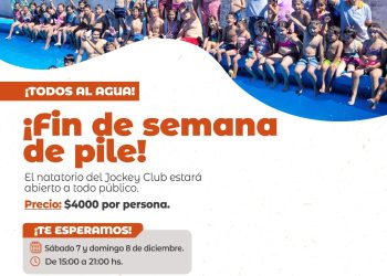 Villa Ocampo: Fin de semana de pileta en el Jockey Club