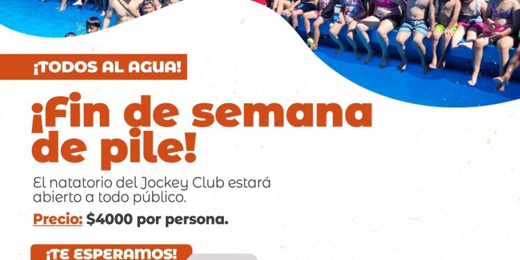 Villa Ocampo: Fin de semana de pileta en el Jockey Club