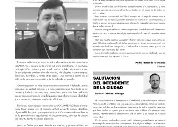 VILLA OCAMPO: EL INTENDENTE MAREGA SALUDA AL SEMANARIO OCAMPENSE EN SU 90º ANIVERSARIO