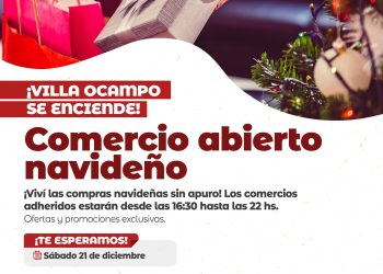 VILLA OCAMPO: SEGUNDA NOCHE DE COMERCIO ABIERTO NAVIDEÑO