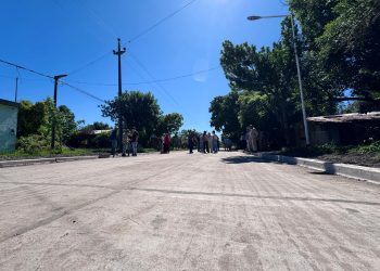 Villa Ocampo: Habilitación de pavimento en calle Roberto Mejías: compromiso con el progreso de Barrio Norte