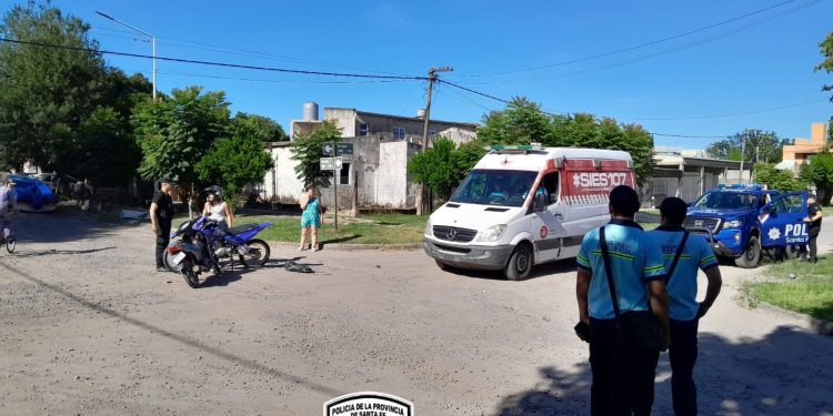 VILLA OCAMPO: Choque entre dos motos