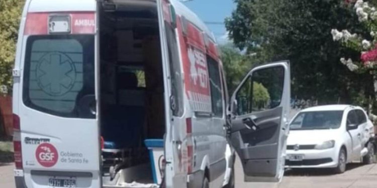 Villa Ocampo:Choque de dos automóviles en el casco céntrico de la ciudad
