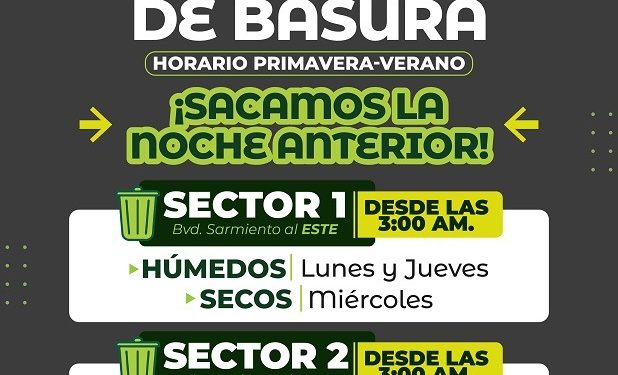 VILLA OCAMPO: RECOLECCIÓN DE RESIDUOS HÚMEDOS Y SECOS