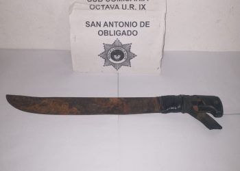 SAN ANTONIO DE OBLIGADO: AGREDIO A SU PROPIA MADRE A MACHETAZOS