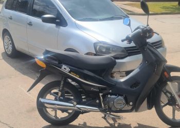 LAS TOSCAS: Accidente de tránsito, colisionaron un automóvil y una moto, el conductor de birrodado fue trasladado al hospital local.