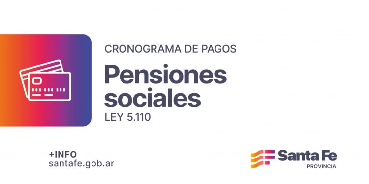Cronograma de pago de las pensiones sociales