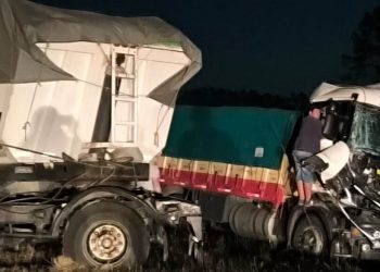 Ruta Nacional N°11 Chocaron dos camiones entre Villa Ocampo y El Sombrerito