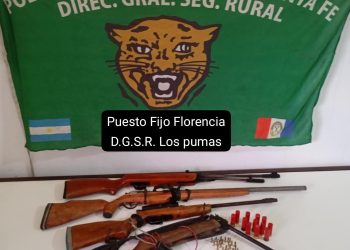 Efectivos de Sección N° 9 Villa Ocampo constataron el faenamiento clandestino de animales porcinos y notificaron de la infracción a los responsables. 