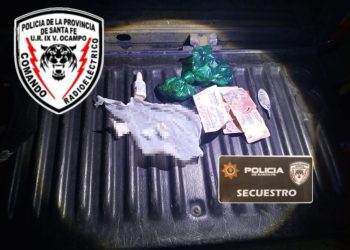 VILLA OCAMPO: Fue arrestado en una estación de servicio con cocaína en la mochila.
